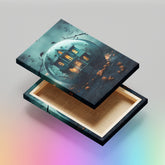 Halloween Haunted House - High-Quality Canvas Print | Custom Photo Canvas Print, Also Custom Canvas Prints with Your Photos